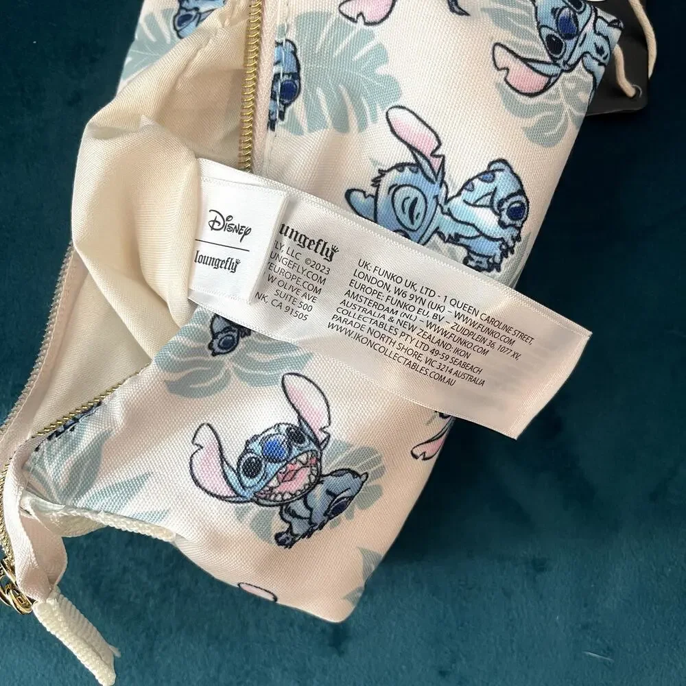 Loungefly Disney Lilo & Stitch Palm Leaves Passport Crossbody Bag Purse Handbag